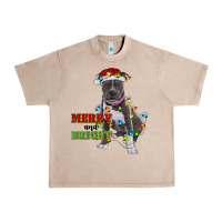 French Oak merry and bright pitbull Urban Heavy Tee - RanaPortraitStore