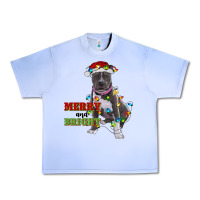 Grape Ice merry and bright pitbull Urban Heavy Tee - RanaPortraitStore