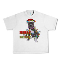 Lunar Rock merry and bright pitbull Urban Heavy Tee - RanaPortraitStore