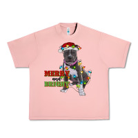 Salmon merry and bright pitbull Urban Heavy Tee - RanaPortraitStore