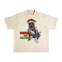 Sandshell merry and bright pitbull Urban Heavy Tee - RanaPortraitStore