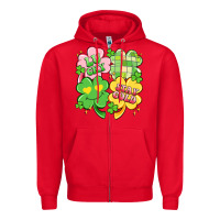 Red lucky stay gold Zipper Hoodie - Artiststas