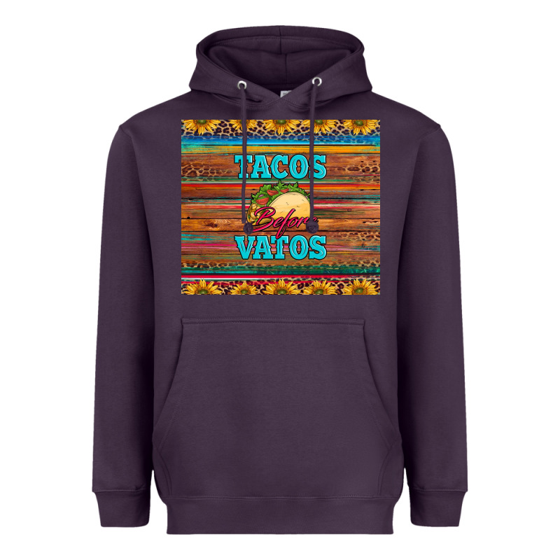 Tacos Before Vatos Heavyweight Hoodie by BarkalooDesign | Teevron