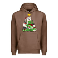 Chestnut Christmas cat tree Premium Hoodie - MaliasSmallBusiness