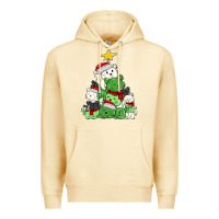 Pina Colada Christmas cat tree Premium Hoodie - MaliasSmallBusiness