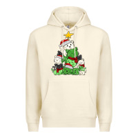 Sandshell Christmas cat tree Premium Hoodie - MaliasSmallBusiness