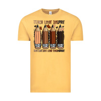 Vintage Mustard teach love inspire motivation lead encourage Vintage Tee - Zillion Design Studio