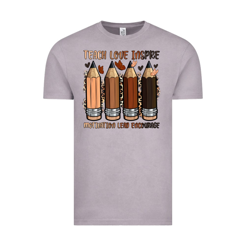 Teach Love Inspire Motivation Lead Encourage Vintage Tee by Zillion Design Studio | Teevron