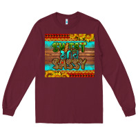 Burgundy sweet and sassy Juneteenth Long Sleeve Tee - HRA Design Shop