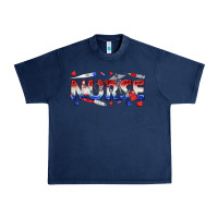 Navy american nurse Urban Heavy Tee - texasbilliewilder