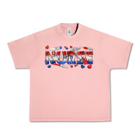 Salmon american nurse Urban Heavy Tee - texasbilliewilder