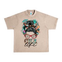 French Oak nurse cna life messy bun Urban Heavy Tee - BarkalooDesign