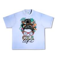 Grape Ice nurse cna life messy bun Urban Heavy Tee - BarkalooDesign