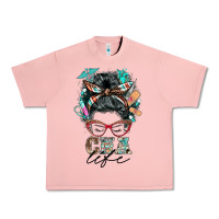 Salmon nurse cna life messy bun Urban Heavy Tee - BarkalooDesign