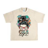 Sandshell nurse cna life messy bun Urban Heavy Tee - BarkalooDesign
