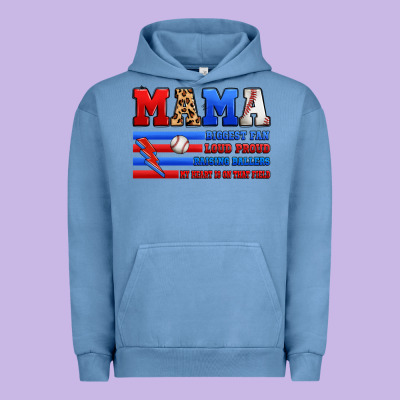 Baseball Mama Urban Hoodie Designed By Artiststas