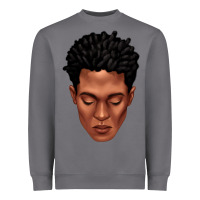 Storm black man portrait Heavyweight Sweatshirt - texasbilliewilder