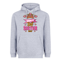 Heather Grey world's best sister ever Heavyweight Hoodie - Jasminsmagicworld