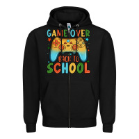 Black game over back to school Zipper Hoodie - JahusDesignShop