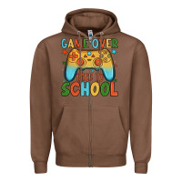 Chestnut game over back to school Zipper Hoodie - JahusDesignShop