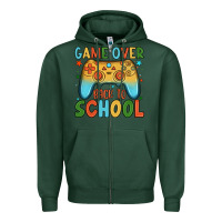 Sports Green game over back to school Zipper Hoodie - JahusDesignShop