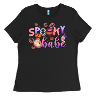 Black spooky babe Ladies Tee - AdoDesignShop