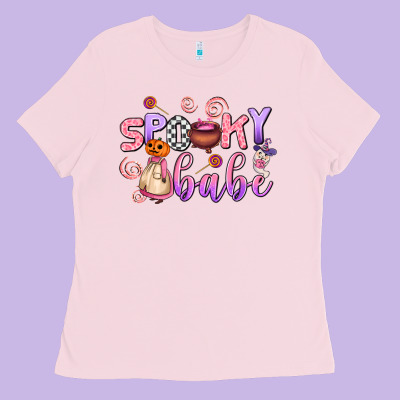 Spooky Babe Ladies Tee Designed By Adodesignshop