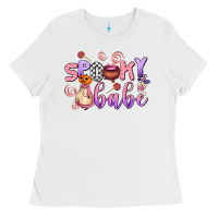 White spooky babe Ladies Tee - AdoDesignShop