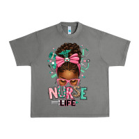 Tornado afro messy bun nurse life Urban Heavy Tee - texasbilliewilder