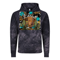 Cloud Black western cow Vintage Hoodie - RanaPortraitStore