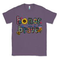 Lavender honor the brave Classic Tee - CowhideDigitalArt
