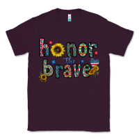 Plum honor the brave Classic Tee - CowhideDigitalArt