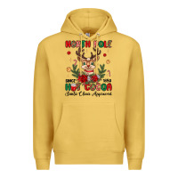 Antique Gold north pole hot cocoa Premium Hoodie - MaliasSmallBusiness