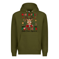 Army Green north pole hot cocoa Premium Hoodie - MaliasSmallBusiness
