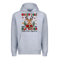 Heather Grey north pole hot cocoa Premium Hoodie - MaliasSmallBusiness