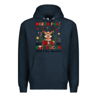 Navy north pole hot cocoa Premium Hoodie - MaliasSmallBusiness