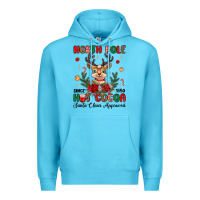 Ocean Blue north pole hot cocoa Premium Hoodie - MaliasSmallBusiness