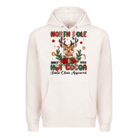 Pale Pink north pole hot cocoa Premium Hoodie - MaliasSmallBusiness