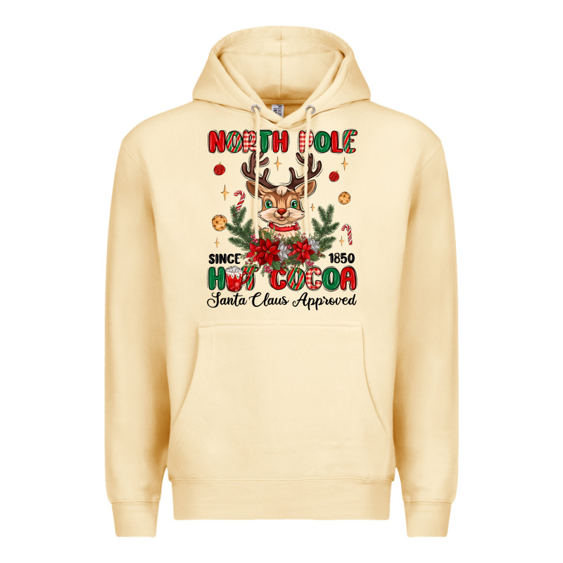 North Pole Hot Cocoa Premium Hoodie by MaliasSmallBusiness | Teevron