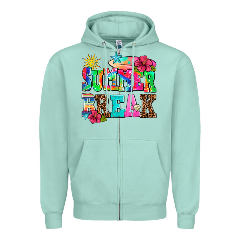 Summer Break Zipper Hoodie by AdoDesignShop | Teevron