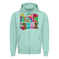 Seafoam summer break Zipper Hoodie - AdoDesignShop