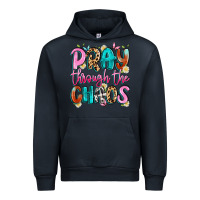 Navy pray through the chaos Urban Hoodie - Artiststas