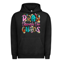 Pigment Black pray through the chaos Urban Hoodie - Artiststas