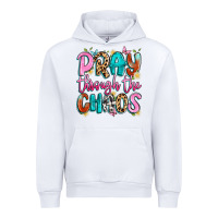 White pray through the chaos Urban Hoodie - Artiststas