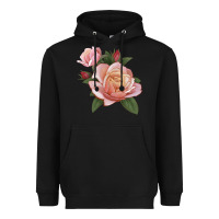 Black State Of Grace Rose Heavyweight Hoodie - LillyAllenDesigns
