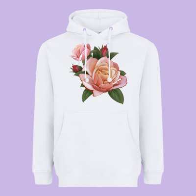 State Of Grace Rose Heavyweight Hoodie Designed By Lillyallendesigns