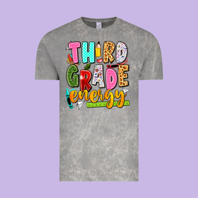 Vintage Tee third grade energy