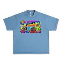 Pebble Blue the future is queer Urban Heavy Tee - Zillion Design Studio