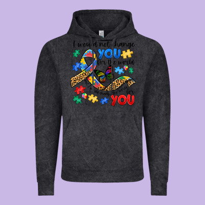 I Would Not Change You Autism Vintage Hoodie Designed By Jahusdesignshop