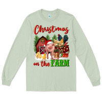 Matcha christmas on the farm Long Sleeve Tee - FaDigitalArtStudio